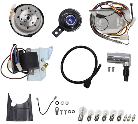 Zündungs-Ersatzteilset 12V Zündungs-Ersatzteilset für Zündanlage Umbausatz für Simson S50 75-79 (M53/2), S51 Enduro (M531, M541, M542), S53 Enduro (M543), S70 Enduro (M741), S83 Enduro