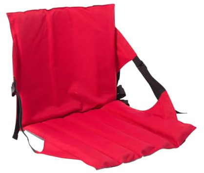 Générique Coussin de Tribune avec Dossier,Siège Pliant pour Stade avec Coussin | Dossier Confortable pour Voyage Camping Plage Événements Sportifs Bureau
