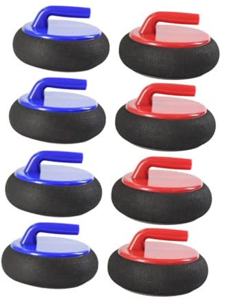 Oshhni Tisch-Curlingspiel mit 8 Curlingsteinen – Familienspiel für Jungen, Mädchen und Erwachsene