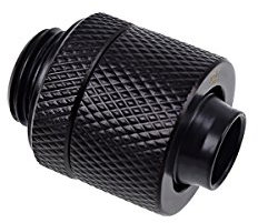 Alphacool 17226 Eiszapfen 13/10mm Anschraubtülle G1/4 - Schwarz (Deep black)
