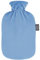 Fashy Wärmflasche 2,0L mit Flauschbezug, hellblau