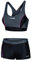 Aqua Speed Bustier Bikini Set | Zweiteiler Beach Volleyball | Bademode Bustier Oberteil Hose | Womens Swimwear | 2-Piece Swimsuit | Pool | Schwimmbad | Gr. 42, 139 Black - Gray - Pink | Fiona