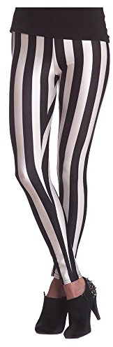 Orlob NEU Leggings gestreift, schwarz-weiß, Größe