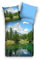 Traumschlaf Renforce Bettwäsche Set • Panorama Look Bergsee • Pflegeleicht • mit Reißverschluss •