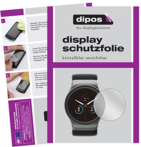 dipos 6x Clear Screen Protector for Universalgröße 35 mm Durchmesser | Ultra-Thin, HD Clear, Protection Film, Perfect Fit, Anti-Scratch, Bubble-Free, Case-Friendly, Fingerprint Compatible