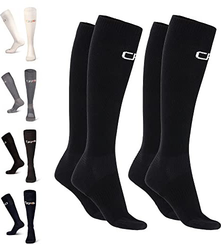COMPRESSION FOR ATHLETES Chaussettes de Compression Femme y Homme en Bambou de Haute Qualité, Fabriqué dans l'UE