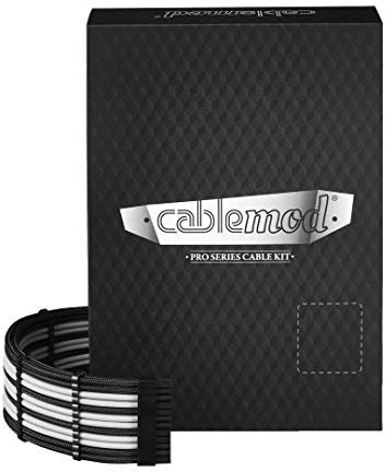 CableMod PRO ModMesh C-Series AXi, Hxi, RM Cable Kit - BLACK/WHITE