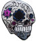 Catch the Patch XL Totenkopf mit Pailletten - (Größe: 22,5 x 17,3 cm) – Kultige Aufnäher zum Aufbügeln & Aufnähen – Für Jacken, Rucksäcke, Shirts & Cosplay – Ein Must-have für DIY-Fans