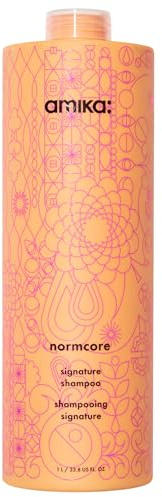 amika Normcore Signature Shampoo 1000 ml I Haarshampoo mit Vitaminen & Antioxidantien für alle Haartypen I Tiefenreinigung & Feuchtigkeit I Shampoo Damen & Herren I Großpackung