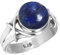 Jeweloporium Blau Echt Lapislazuli 925 Silber Ringe für Damen mit Stein viktorianisch Silber Ringe Größe 64(20.4) Muttertag Geschenk Handgefertigt Schmuck