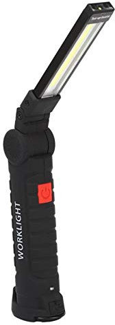 Wiederaufladbare USB-Arbeitsleuchte, COB LED-Inspektionslampe Taschenlampe Tragbare LED-Taschenlampe Klapp Inspektionslampe Inspektionslampe Campingleuchte mit Magnetfuß und Haken für Zuhause, Werksta