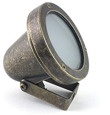 KsH und Co Konstantinos IP64 Justierbarer matt-antiker Messingspot GU10 50 W LED