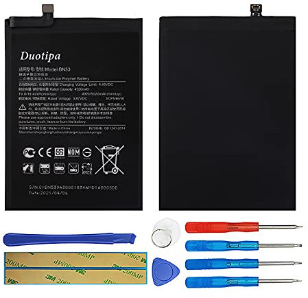 Duotipa Batería de repuesto BN53 compatible con Redmi Note 9 Pro batería con herramientas
