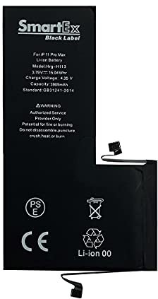 Smartex® Black Label Batteria compatibile con iPhone 11 Pro Max - Capacità 3969 mAh | 2 Anni di Garanzia