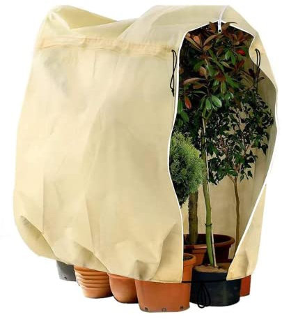 Pflanzenschutz Winter, 47.2x70.8 Zoll (120x180cm) Pflanzen Winterschutz Frostschutz Jutesack für Palmen Tomaten Zitronenbaum Oleander Plant Hanfpalme