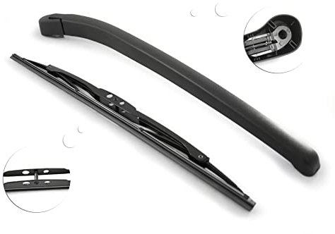 Heckwischerarm Heckscheibenwischer Heckwischer Heck Scheibenwischer Wischer Scheibenwischerarm Wischerblatt Wischerarm Hinten Kompatibel mit BMW 5er Touring E61 2004-2010 Kombi