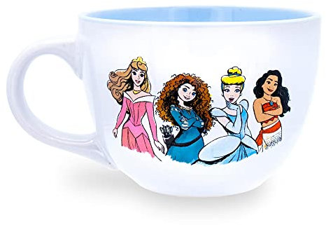 Silver Buffalo Disney Princess Adventure Begins Here Keramik-Suppentasse, 680 ml