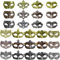 CNYMANY 27 Stk Vintage Antike Masken Retro Maskerade Männer Frauen Unisex Maske zum Ballparty Venezianisches Kostüm - Gold, Silber, Bronze