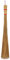 Country Rustic 32 inch Multi-Surface Sturdy Outdoor Authentic Coconut Leaf Broom - Asian Heavy Duty - Thai Natural Coconut Leaf Broom