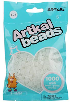 Artkal® Midi 5 mm Bügelperlen Beads / 1000 Stück / SG01 Leuchtperlen Yellow