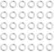 100 Stück Biegeringe Offene Sterling Silber 925, Silber Offene Ringe Springe Schmuckschnalle Verbindungsringe für Schmuckherstellung Ketten Halskette Armband Schmuckzubehör 4mm