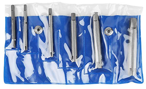 Estrattore per Maschi Rotto, Estrattori di Viti Danneggiate Rubinetto Rotto Kit Spellate Testa Rotta in Acciaio Rubinetti Spelate Set Rimuovi Vite Bulloni Danneggiata Estrarre Maschio Utensile (#A)