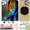 ReuWeu Back Glass Cover Replacement Compatible with iPhone 13 Pro 6.1 + Professional Tools (Graphite)