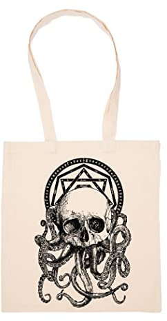 Hopestly Stücke von Cthulhu Tasche Wiederverwendbar Einkaufen Lebensmittel Baumwolltuch Tote Reusable Shopping Bag