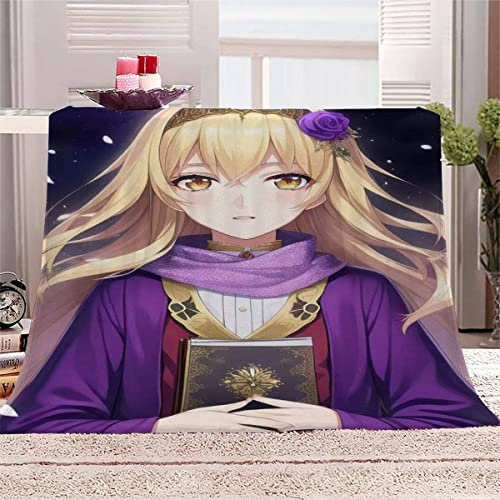 RUGINA Anime Kuscheldecken 130x150 cm Decke Manga-Mädchen 3D-Digitaldruck Weich Flanelldecke für Kinder Erwachsene Sofaüberwurf Decke