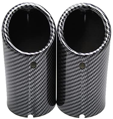 Auspuffspitzen 2 STÜCKE Für B&MW Serie 3 E30 E36 E46 E90 E91 E92 E93 F30 F31 F34 G20 F35 M3 Carbon Auto Auspuff Endschalldämpfer Endrohrabdeckung Auspuff Endrohr Schalldämpfer ( Color : FOR E30 E36 E4