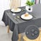 DWCN Wipe Clean Tablecloth Wipeable Tablecloths Grey Table Cloth Waterproof Tablecloth Table Cloths Rectangle 140x200cm(55x79in) Polyester