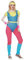 EraSpooky Damen Retro 80er Jahre Aerobic Outfit,Sportbekleidung,Sportler Outfit,Halloween Cosplay