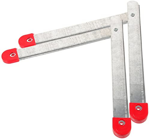 Angoily 2st Leiterscharnier Kleine Trittleiterteile Scharniersatz Für Trittleiter Klappbares Leitergelenk Bodenleiter Scharnier Schwere Trittleiter Spurstange Werkbank Verzinktes Aluminium