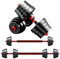 Strongway® Adjustable Dumbbell Set - 20KG, 30KG, 40KG - 2 in 1 Dumbbell/Barbell Set with Connecting Rod - Free Weights for Home Gym