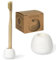 Gaia Guy Portaspazzolino in terra di diatomee No Mess - Elegante organizer per spazzolino da denti in pietra - Supporto per spazzolino da denti in diatomite assorbente d'acqua