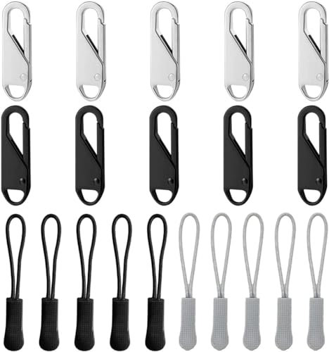 ReißVerschluss Zipper ReißVerschluss AnhäNger Reissverschluss Reparatur Set Nylon Reißverschluss zipper 20 StüCk Ersatzteile ReißVerschluss FüR Jacken, RucksäCke,Stiefel,Etc