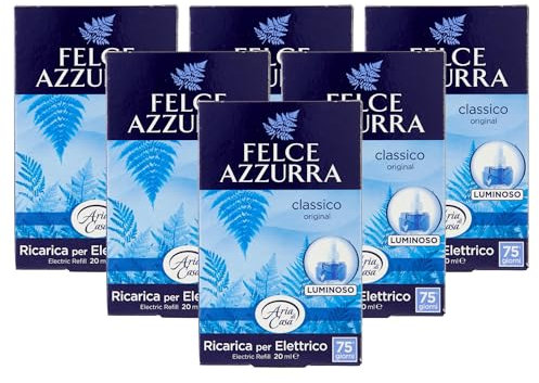 Felce Azzurra - Aria Di Casa, Ricarica Per Diffusore Elettrico, CLASSICO 20ml (6 Unità)