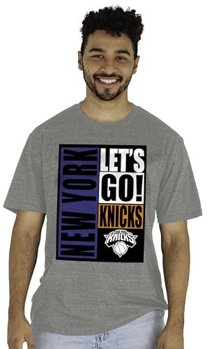 Blue 84 NBA Tri-Blend T-Shirt, offizielles Lizenzprodukt, Vintage Arch Grey