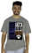 Blue 84 NBA Tri-Blend T-Shirt, offizielles Lizenzprodukt, Vintage Arch Grey