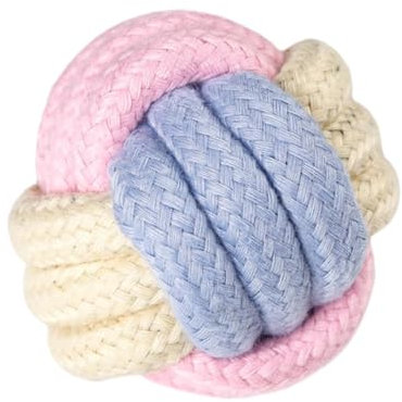 Corde de Balle de remorqueur pour Chien, Jouet de Balle de Corde - Boules de Coton à mâcher,Boule de Noeud à mâcher en Coton pour Chiots, Jouets de Corde de Chiot à mâcher de Dentition, Jouets