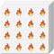 CREATCABIN Flammen-Bildaufkleber,Feuer-Planer-Aufkleber,Kunststoff,Wasserfest,Selbstklebend,Bild,Kleine Runde Punkte,Flammen,Planer-Aufkleber Für Heimwerker,Basteln,Scrapbooking,Laptop,Gepäck,15x15cm