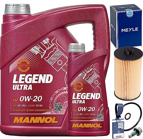 Ölfilter-Set + 0W20 Motoröl DEXOS D für Astra J + K Insignia A + B MOKKA