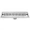 Drenaje del Piso de la Ducha del Baño, Cubierta de Rejilla de Drenaje de Aguas Residuales Rectangular de Flujo Grande de Acero Inoxidable para el Baño del Hogar (Drenaje