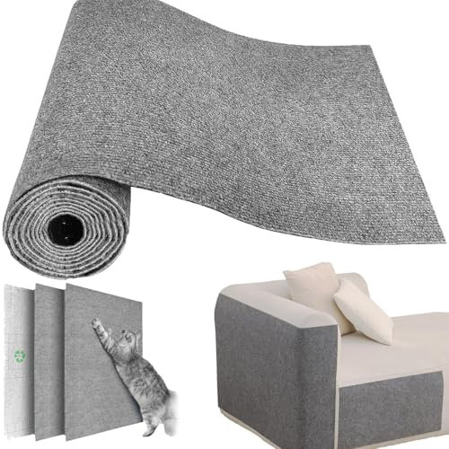 Tappetino Tiragraffi Autoadesivo per Gatti, Climbing Cat Scratcher Adesivo, Ritagliabili Tappeto Protegge Tappeti e Divani, 30 * 100CM