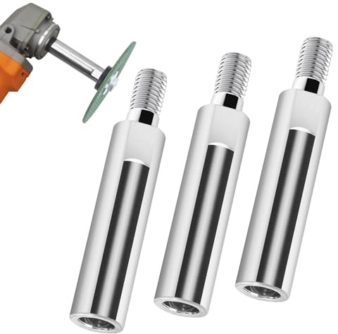 Winkelschleifer Verlängerung Pleuelstange, M10 Gewinde Verlängerungsstange Pleuelstange für Rotations Polierer, Auto Polierer, Poliermaschine, Schleifteller Elektro 80 x 16mm 3PCS