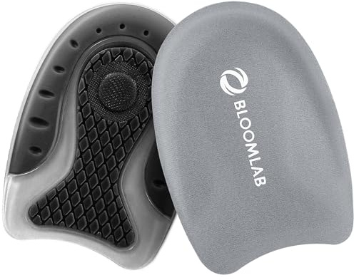 Premium Fersenschmerzlinderung Geleinlagen - 2 Pack Stoßdämpfende Fersenschalen für Plantarfasziitis - rutschfeste Silikonkissen für alle Schuhe & ganztägigen Komfort