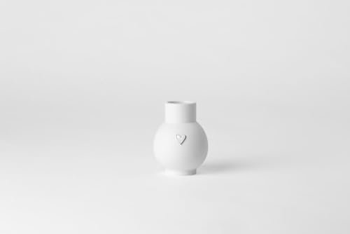 Räder Mini Kugelvase Herz Silber
