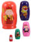 ibasenice 5 Layer Russian Nesting Dolls Toys Wooden Stacking Dolls for Baby Educational Toddler Toys for Boys and Girls Christmas