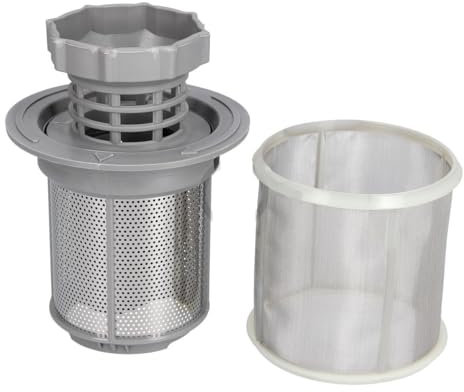 ensipart Siebset für Spülmaschine kompatibel mit Bosch 17008311 kompatibel mit Küppersbusch 427074 kompatibel mit Whirlpool 481248058111 Grobsieb und Feinsieb für Geschirrspüler
