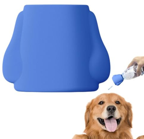 Water Bottle Shower Head - Pet Cleaning Attachment, Silicone Bottle Cap Sprinkler, Pets Water Sprayer Accessory | Pet Shower Spray Head for Dogs, Outdoor Hiking, Beach, and Camping Cleaning Solutions